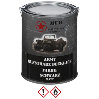 Army Lack, SCHWARZ, matt, Dose, 1 l