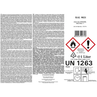 Army Lack, SCHWARZ, matt, Dose, 1 l