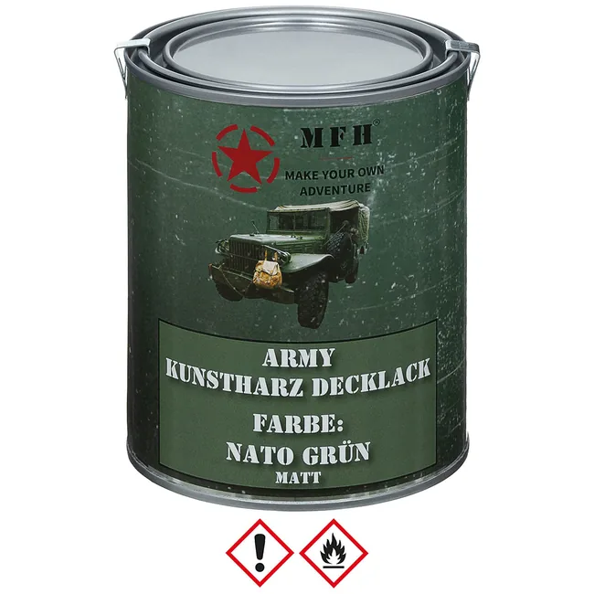 Army Lack, NATO GRÜN, matt, Dose, 1 l