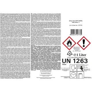 Army Lack, NATO GRÜN, matt, Dose, 1 l