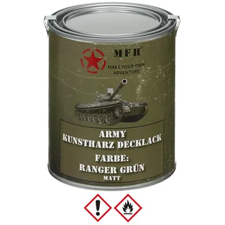 Army Lack, RANGER GRÜN, matt, Dose, 1 l