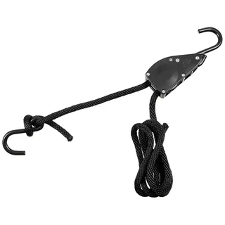Spannseil, 11 mm, 2 Meter, mit Ratschensicherung, schwarz