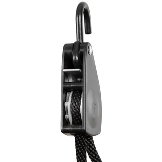Spannseil, 11 mm, 2 Meter, mit Ratschensicherung, schwarz