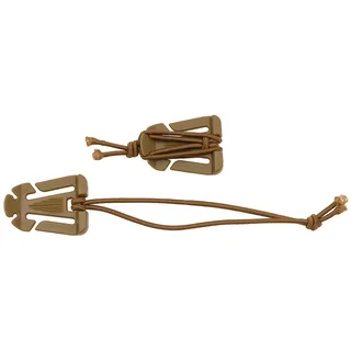 Clip mit Gummiband, "MOLLE", coyote tan, 2er Pack