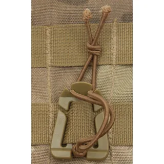 Clip mit Gummiband, "MOLLE", coyote tan, 2er Pack