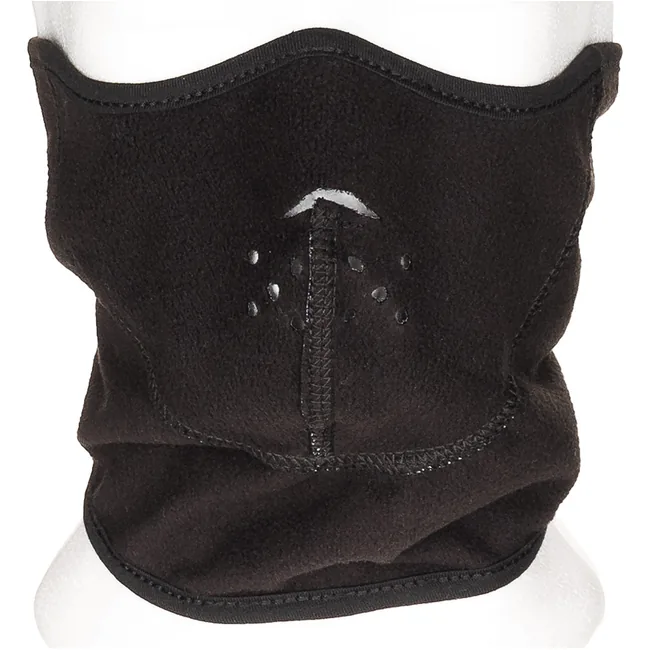 Kälteschutzmaske, Fleece, schwarz, winddicht, wendbar
