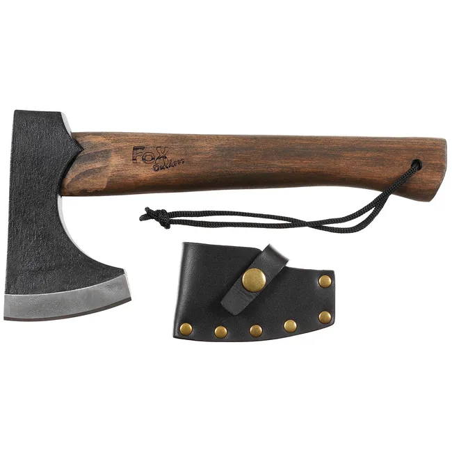 Axt, "Viking", Holzstiel, Lederscheide