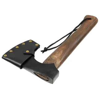 Axt, "Viking", Holzstiel, Lederscheide