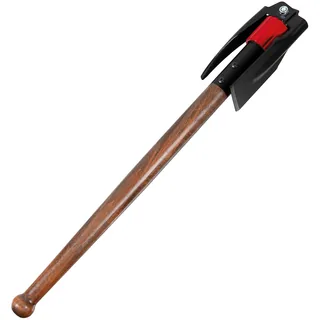 Pickel, klappbar, mit Holzstiel