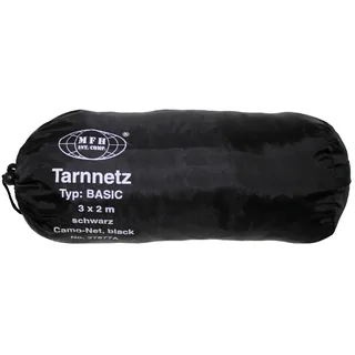Tarnnetz, 2 x 3 m, "Basic", schwarz