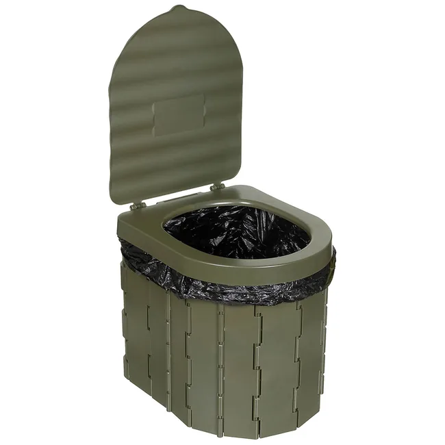 Campingtoilette, faltbar, oliv