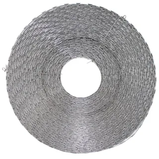 Band-Stacheldraht, Metall, verzinkt, 120 m, Durchm. 30 cm