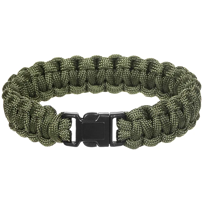 Armband, "Parachute Cord", oliv, Breite ca. 1,9 cm