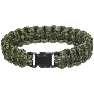 Armband, "Parachute Cord", oliv, Breite ca. 1,9 cm
