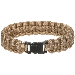 Armband, "Parachute Cord", coyote tan, Breite ca. 1,9 cm