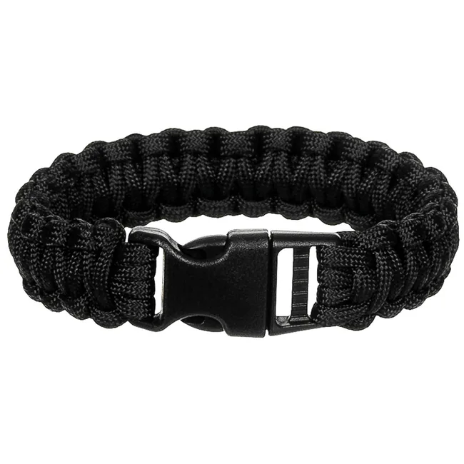 Armband, "Parachute Cord", schwarz, Breite ca. 2,3 cm
