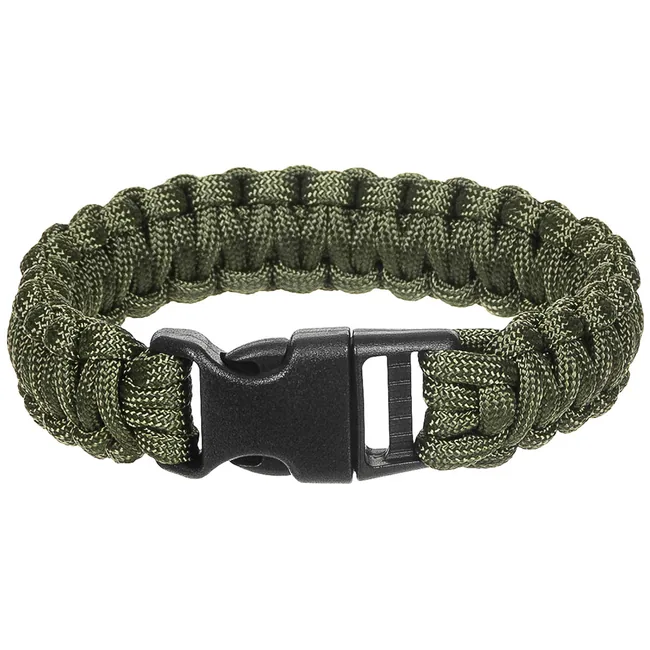 Armband, "Parachute Cord", oliv, Breite ca. 2,3 cm