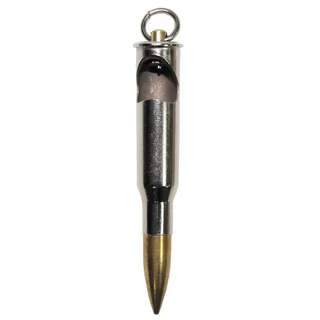Anhänger-Patrone, "Mosin", silber, mit Flaschenöffner