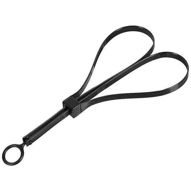 Kunststoffhandschellen, 10 St./P.,53,5 x 1,3cm,schwarz