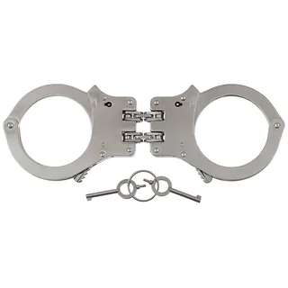 Handschellen, mit Doppelkette, stabile Ausführg., 2 Schlüssel