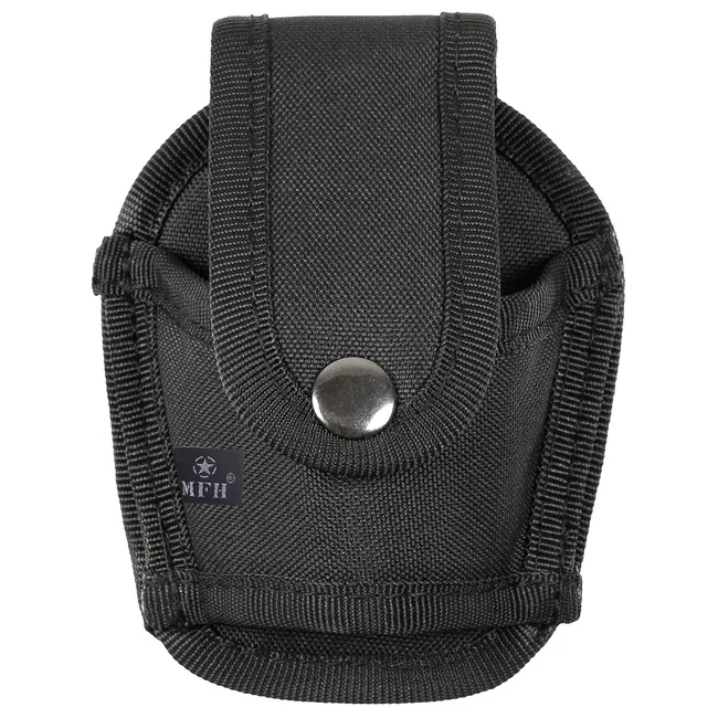 Handschellenetui, Nylon, offen, schwarz