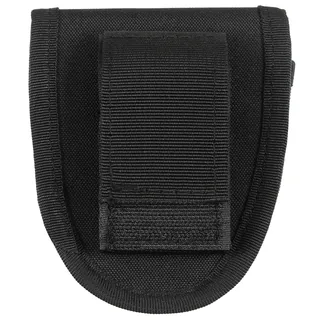 Handschellenetui, Nylon, mit Klett, schwarz