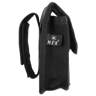 Handschellenetui, Nylon, mit Klett, schwarz