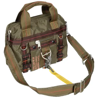 Handtasche, "PT", klein, Karabinerhaken, oliv