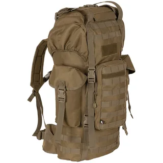 BW Kampfrucksack, "MOLLE", 65 l, Alu-Aussteifung, coyote