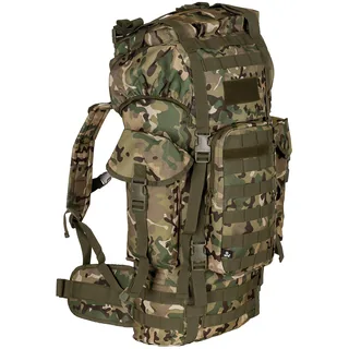 BW Kampfrucksack, "MOLLE", 65 l, Alu-Ausst., op.-camo