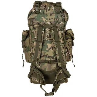 BW Kampfrucksack, "MOLLE", 65 l, Alu-Ausst., op.-camo