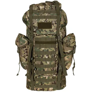 BW Kampfrucksack, "MOLLE", 65 l, Alu-Ausst., op.-camo