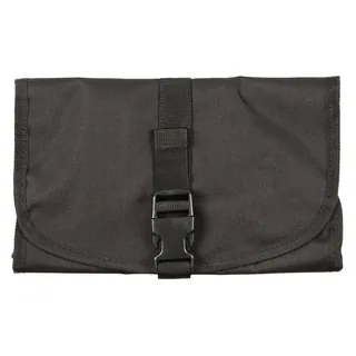 Brit. Waschzeugtasche, rollbar, schwarz