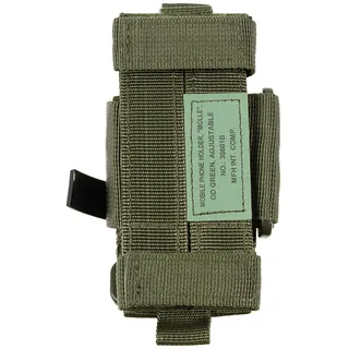 Handyhalter, "MOLLE", oliv, verstellbar