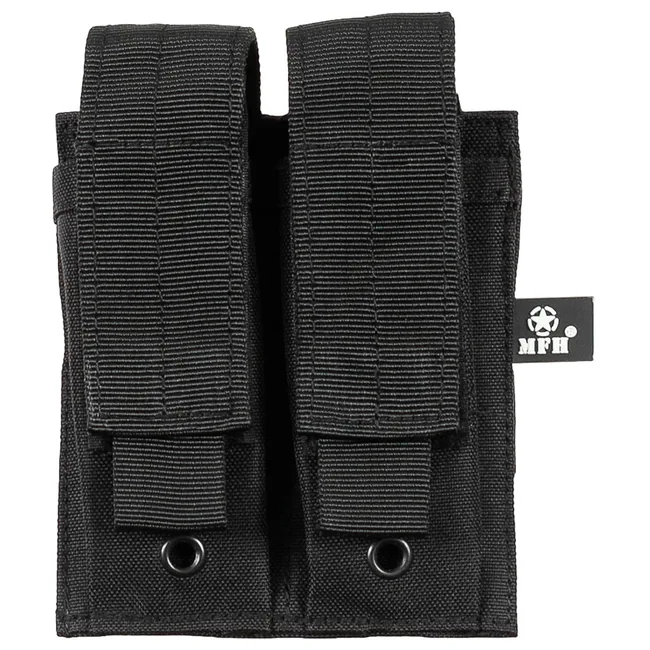 Magazintasche, 2-fach, klein, "MOLLE",schwarz