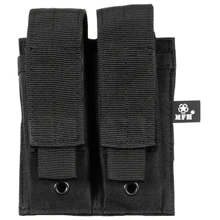 Magazintasche, 2-fach, klein, "MOLLE",schwarz