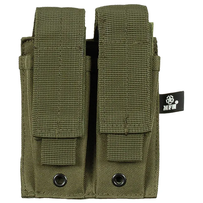 Magazintasche, 2-fach, klein, "MOLLE", oliv