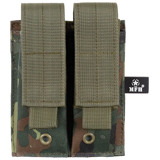 Magazintasche, 2-fach, klein, "MOLLE",flecktarn