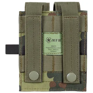 Magazintasche, 2-fach, klein, "MOLLE",flecktarn