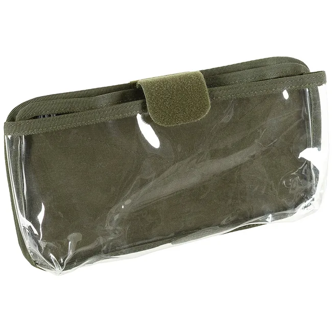 Karten-/Tablet-Tasche, klappbar, oliv