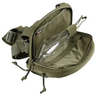 Karten-/Tablet-Tasche, klappbar, oliv