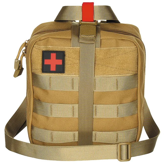 Tasche, Erste-Hilfe, groß, "MOLLE IFAK", coyote tan