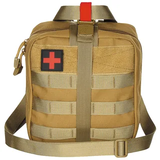 Tasche, Erste-Hilfe, groß, "MOLLE IFAK", coyote tan
