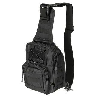 Schulter-Umhängetasche, "MOLLE", schwarz