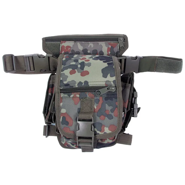 Hip Bag, flecktarn, Bein- und Gürtelbefestigung