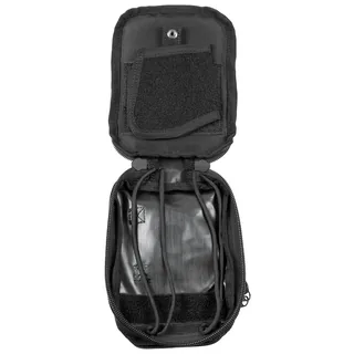 Gürtel-Umhängetasche, schwarz, mit abnehmbarem Holster