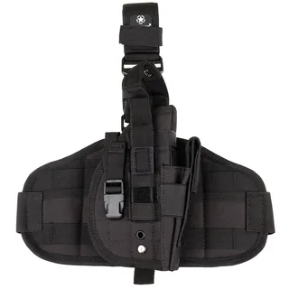 Pistolenbeinholster, "MOLLE", rechts, schwarz