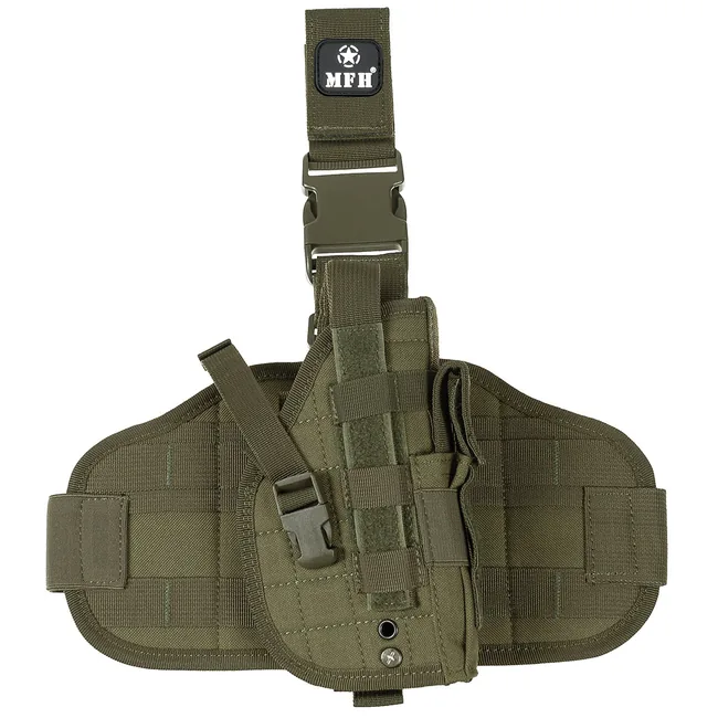 Pistolenbeinholster, "MOLLE", rechts, oliv
