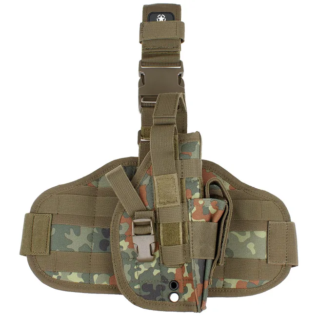 Pistolenbeinholster, "MOLLE", rechts, flecktarn