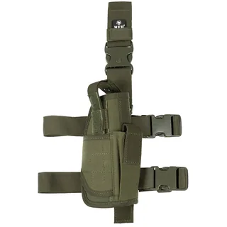 Pistolenbeinholster, oliv, verstellbar, rechts